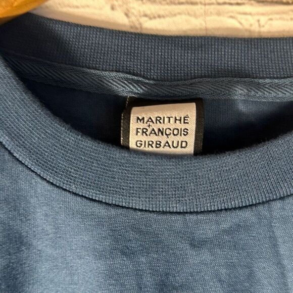 Marithe Francois Girbaud Blue Long Sleeve T Shirt L Large Cotton - Picture 3 of 6
